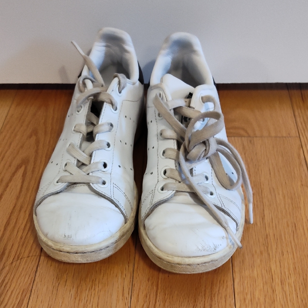 Adidas Classic White And Black Stan Smith Sneakers